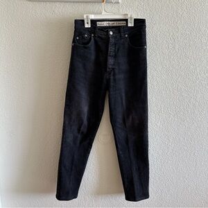 Blue Light Italian Style Men's Black Washed Straight Leg Jeans
